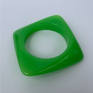 Vibrant Green & Blue Square Bangle Bracelet Set